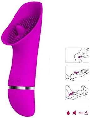 Sookg Tongue Vibrate Toy for Women, Oral Simulator 30-Frequency Wand Design Head Relax Tool-Purple