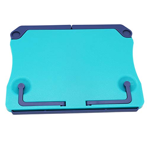MOREYES Table Music Stand, Book Reading Stand, Portable Foldable for Reading, Music Sheet, Cook Book,Document (blue)