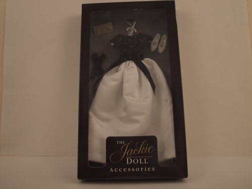 THE JACKIE DOLL WHITE AND BLACK GOWN FRANKLIN MINT by THE JACKIE DOLL ACCESSORIES