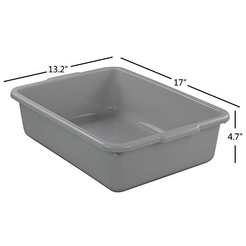 Doryh 14 Liter Commeicial Bus Box, Plastic Tubs, 4 Packs
