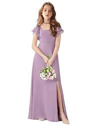 TAISHAN Junior Bridesmaid Dress for Wedding Ruffle