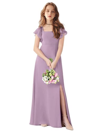 TAISHAN Junior Bridesmaid Dress for Wedding Ruffle