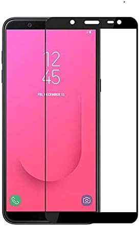 JGDWORLD Full Edge to Edge Black 5D Tempered Glass for Samsung Galaxy J8 (2018)