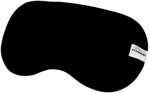 SZTROKIA Sleep Mask, Comfortable Natural Silk Eye Mask, Blindfold Sleep Mask for Travel and Office, Adjustable Strap