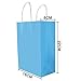 SIQUK 36 Pieces Colored Paper Bags Kraft Candy Bags Party Favor Bag with Handles for Party, 6 Colors