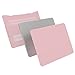 iCasso Compatible with MacBook Pro 15 Inch Case 2019-2016 Release Model A1990/A1707 Bundle 5 in 1, Hard Plastic Case,Sleeve,Screen Protector,Keyboard Cover&Dust Plug for Mac Pro 15 -Rose Quartz