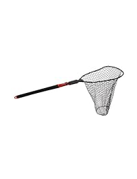 EGO S2 Deslizador de profundidad Malla Red de aterrizaje de hule, grande 22 Inch, Negro Rojo