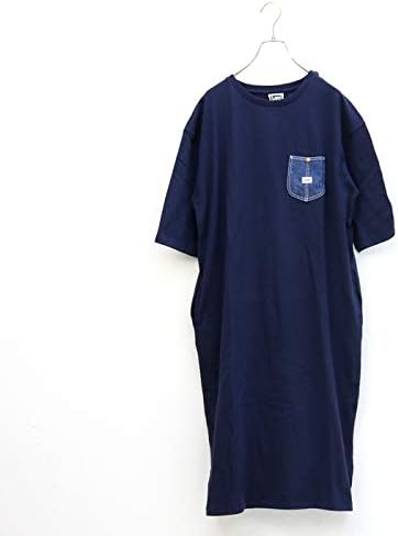 Amazon リー Lee デニムポケットドレス Lt7002 春夏 ワンピース マキシ丈 ロング丈 スリット Tシャツワンピ レディース M 104 ネイビー ワンピース チュニック 通販