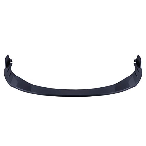 thumbnail image 2 of Black Front Bumper Lip Spoiler For Toyota Corolla 2014-2016 Base Model – 3-Piece Poly Urethane Kit 2 of 4