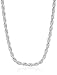Amazon Essentials Sterling Silver 060-Guage Diamond-Cut Rope Chain Necklace, (previously Amazon Collection)