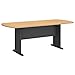 Bush Business Furniture Series A & C 79W x 34D Racetrack Oval Conference Table in Beech