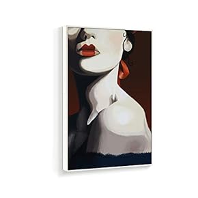Framed Canvas Wall Art for Living Room, Bedroom Fashion Women Canvas Prints for Home Decoration Ready to Hanging - 16x24 inches