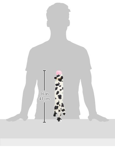 Ethical Pets Skinneeez Crinklers Stuffingless durable Cow squeaker. Dog and cat Toy, 14-Inch