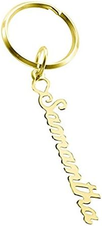 Lutilo 925 Sterling Silver Personalized Name Keychain Custom with Any Names for Father's Gift