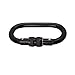 Fusion Climb OVATTI SCREW LOCK Carabiner - Heavy-Duty Steel, Locking Gate, Pin Nose, Oval Shape | Industrial Strength and Superior Stability | CE EN 12275 Certified For heavy duty, construction, roofi