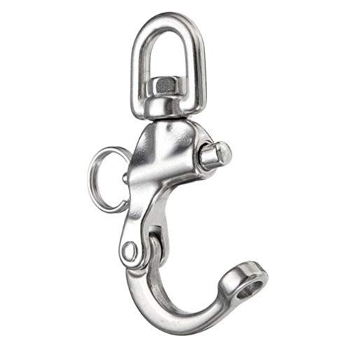 Yunzee Diving Snap Shackle Quick Release Bail Rigging Stainless Steel Sailing Boat Swivel Eye Spinnaker Sailboat Fixed Snap Anchor