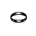 SLI - IP Black Friendship Wedding Band Ring 4mm Comfort Fit Sizes 5 - 14