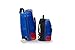Travel Buddies Rusty Robot Luggage, Blue, Red, Yellow