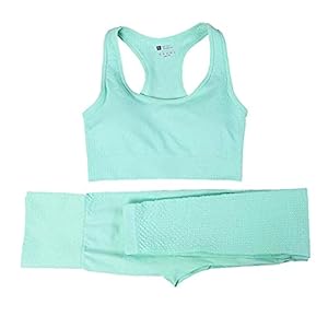 Vrouwen Naadloze Yoga Set Fitness Sportpakken Gym Kleding Fitness Lange Mouw Crop Shirts Hoge Taille Running Leggings…