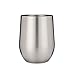 Stainless Steel Stemless Wine Glasses by Avito- Set of 2 Double Walled Insulated Lowball Tumbler 11 oz - Shatterproof - BPA Free Healthy Choice - Dishwasher Safe - Best Value
