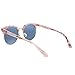 Mio Eyewear [Clubmaster - Pink Mirrored] Fashion Sunglasses for Woman (100% UV Protection) - Marble Dark Pink
