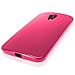 iGadgitz Solid Pink Glossy TPU Gel Skin Case Cover for Motorola Moto G 2nd Generation 2014 XT1068 (G2) + Screen Protector