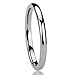 LOVE Beauties 1.5 MM Titanium Comfort Fit Wedding Band Ring Classy Domed Ring