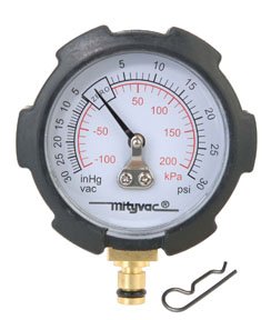 Mityvac MVA6176 Compound Vacuum - Pressure Gauge, Psi - In-Hg