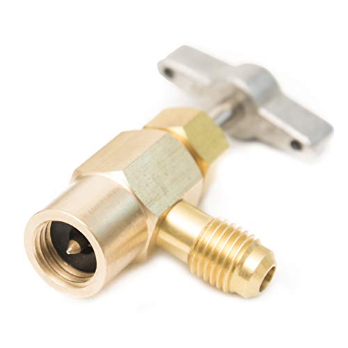 Kozyvacu R134a Refrigerant SelfPiercing Can Tap Valve with 1/4 Flare