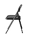 OFM Essentials Collection Multipurpose Padded Metal Folding Chair, Pack of 4, in Black