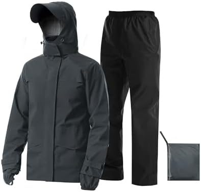 Amazon.com: HANMENGXUAN Rain Suit, Rain Gear for Men Women