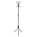 Water-chestnut Coat Rack, Stainless Steel Hat Hanger, Modern Designed Metal Base Tree Stand Holder Hooks Hanging Jacket Hat Umbrella Bags Scarves Towels (White)