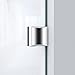 DreamLine Quatra Lux 34 1/4 inch D x 46 3/8 inch W x 72 inch H Frameless Hinged Shower Enclosure in Brushed Nickel