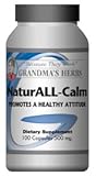 NaturAll Calm -Herbal Remedy Formulated with St. Johns Wort for Anxiety & Depression - 100 Capsules