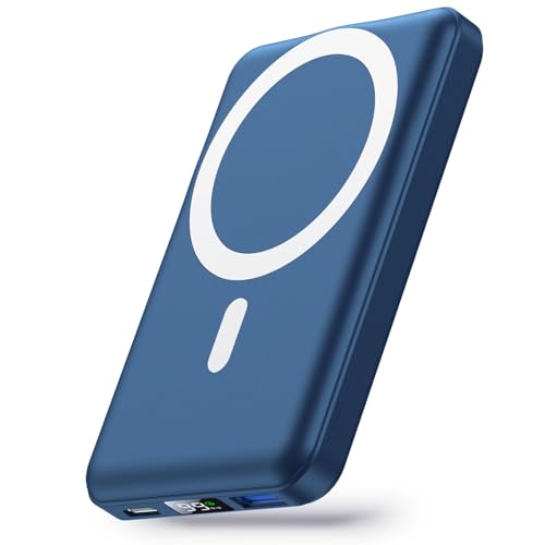 10000mAh Magnetic Wireless Power Bank For IPhone 16/15/14 - Slim Portable Battery Pack With USB-C