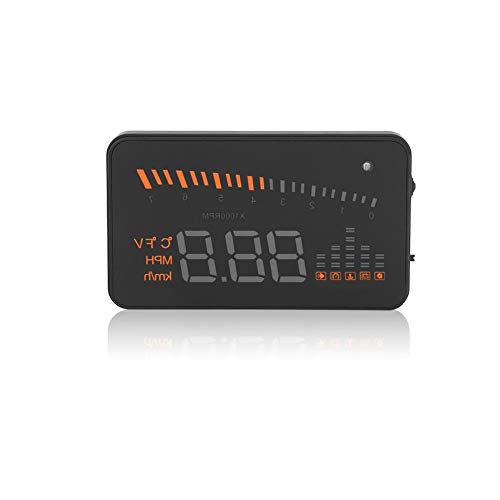 Keenso Heads Up Display Car Hud Display OBDII HUD Hudly Wireless Head-up Display For Right Hand Drive 3 Inch with Speed Warning System for Car Trucks Automotive Electronics