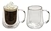Lily's Home Double Wall Thermo Insulated Glasses, Heat Resistant and Ideal for Tea, Coffee, Espresso, and Other Hot or Cold Beverages (12 oz. Each, Set of 2)