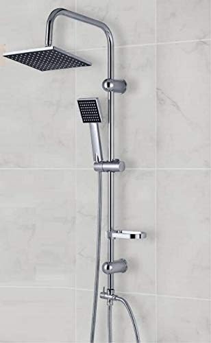 thumbnail interactive-video image 1 of Bathroom House Tribeca 3-Way Waterfall Bath Shower Mixer Tap – Square Rigid Riser, Basin Tap, Chrome Finish, 10-Year Warranty 1 of 5