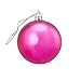 Juvale 48-Pack Mini Christmas Tree Ornaments - Fuchsia Pink Shatterproof Small Christmas Balls Decoration, Assorted 3-Finish Shiny, Matte, Glitter, Hanging Plastic Bauble Holiday Decor, 1.5 Inches