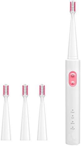 CHYEA Electric Toothbrush Clean as Dentist Rechargeable Sonic Toothbrush (PINK)