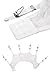 sofsy Mesh Garter Belt / Suspender Belt with Straps and Clips for Stockings (Garter Belt sold separately from Stockings) Wedding Bridal Honeymoon White 3 - Medium