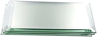 #M74.6, 6"x4" Rectangle Mirrors, Set of 3 3MM Bevel Rectangle Mirrors for Your Crystal Figurines, Other Collectibles, Craft Projects by Crystal Florida (4" x 6")