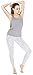 Queenie Ke Women Power Flex Yoga Pants Workout Running Leggings Size S Color White Grey Space Dye Long