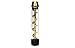 Novelty Wares New Fashion Classic Wooden Encased Carved Smoking Tobacco Pipes Cigar Cigarette Filter (Gold Black)