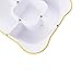 Home and Above Creative Multi Sectional Snack Serving Tray Set with Lid, BPA Free, Can Hold Dried Fruits, Nuts, Candies and More