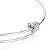 Sromay 8 Pieces Wire Blank Bracelet Stainless Steel Expandable Charm Bangle Bracelet for DIY Jewelry Making, 2.4 Inch