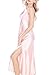 iooho Women's Satin Nightgown Long Slip Sleeveless Sleepwear Night Dress Sexy Night Wear For Women