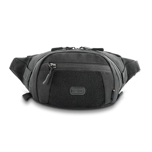 M-Tac Fanny Pack for Men Tactical Belt Bag - Companion Waist Bag - Cross Body Bag for EDC - Waist Pack, Black, S, Military