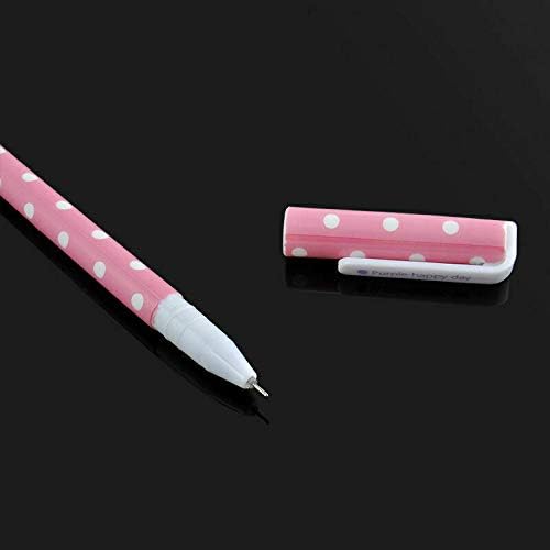SUPERTOLL 0.38 Ballpoint Pen Black Gel Pen Black Cute Cartoon Pens Stationery for School Office 10Pcs/Set(Nature Type B) - Image 4
