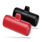 [2-Pack] Mini Portable Charger for iPhone,5200mAh